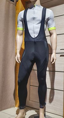 Превью  Велорейтузы FUNKIERBIKE Barletta Men Active Bib Tights С лямками Чёрный
